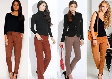 С чем носить коричневые брюки (джинсы) — 110 фото. С чем носить коричневые брюки. 5