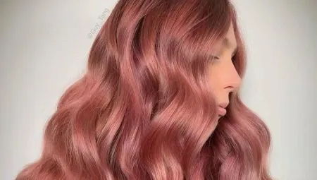 Цвет волос розовое золото: оттенки и нюансы окрашивания