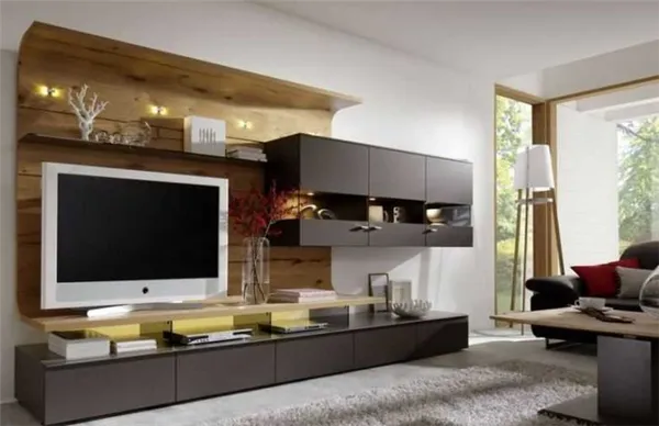 Телевизор в гостиной: фото, выбор места расположения, варианты дизайна стены в зале вокруг ТВ. Телевизор в зале. 42