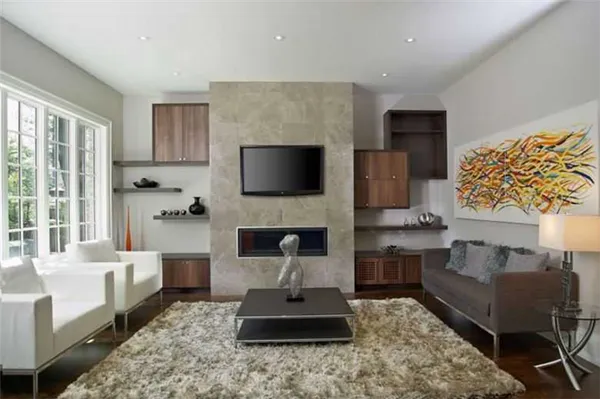 Телевизор в гостиной: фото, выбор места расположения, варианты дизайна стены в зале вокруг ТВ. Телевизор в зале. 21