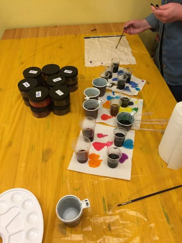 Уроки техники батика. Краски для батика. 2