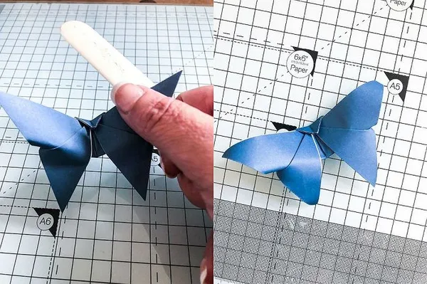 Бабочка оригами: этапы складывания 17-18