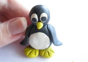 Лепка пингвина: 2 варианта поделки. Пингвин из пластилина. 4