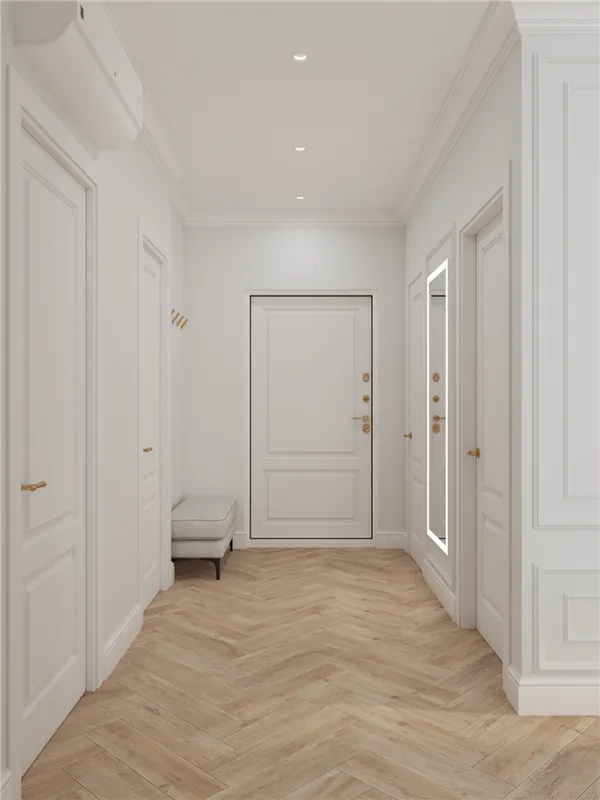 Особенности дизайна коридора и прихожей в стиле минимализм. Прихожая в стиле минимализм. 3