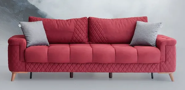 Розовый диван — кому по вкусу: гармония цвета, стили интерьера. Бледно розовый фон. 26