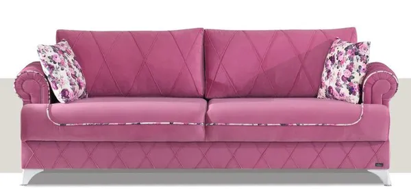 Розовый диван — кому по вкусу: гармония цвета, стили интерьера. Бледно розовый фон. 30