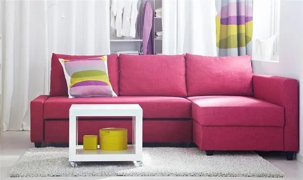 Розовый диван — кому по вкусу: гармония цвета, стили интерьера. Бледно розовый фон. 8