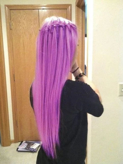 Фиолетовый цвет волос — Креативная мода для смелых. Цвет лиловый фото. 19
