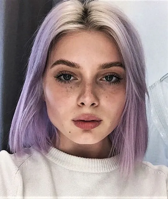 Фиолетовый цвет волос — Креативная мода для смелых. Цвет лиловый фото. 10