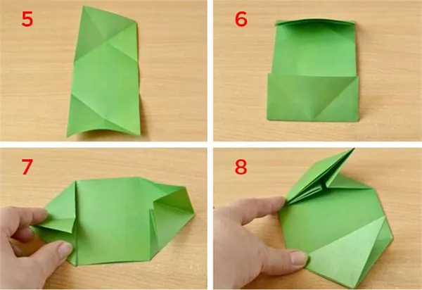 Изготовление простого оригами-танка