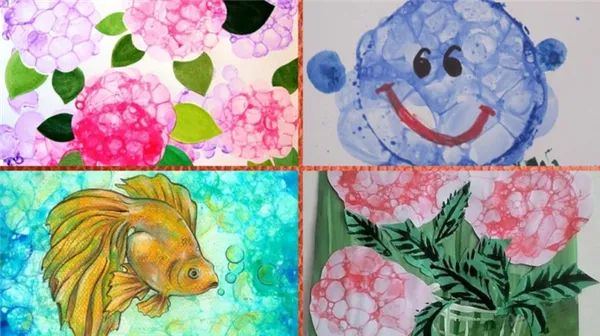 Рисование мыльными пузырями: 4 техники для творческих занятий с детьми. Рисование мыльными пузырями. 4