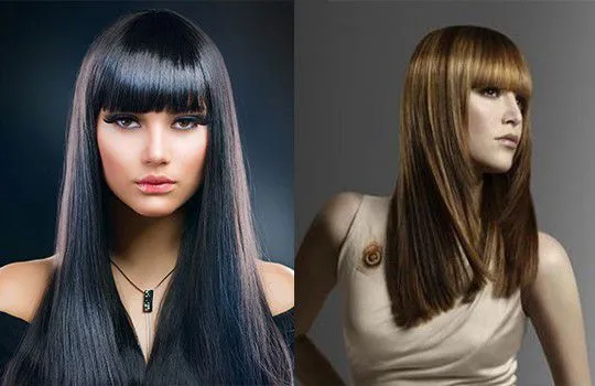 Стрижки с челкой 2023: фото новинки на короткие, средние и длинные волосы. Прическа с челкой. 21