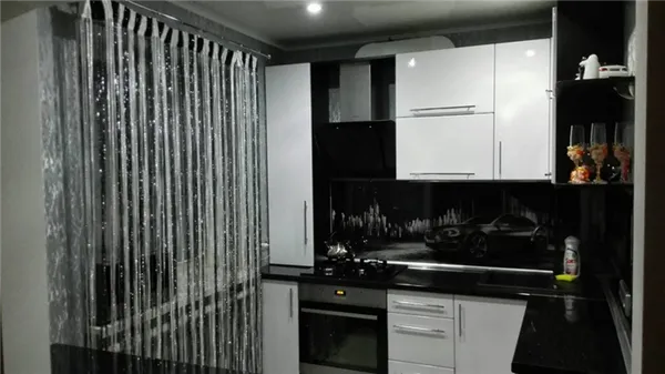 Нитяные шторы на кухню: 40 фото с лучшими идеями. Нитяные шторы в интерьере. 8