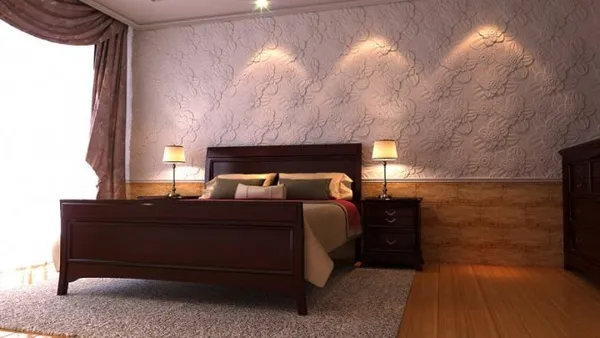 Декоративная штукатурка в спальне — 20 реальных фото отделки стен. Декоративная штукатурка в интерьере. 11