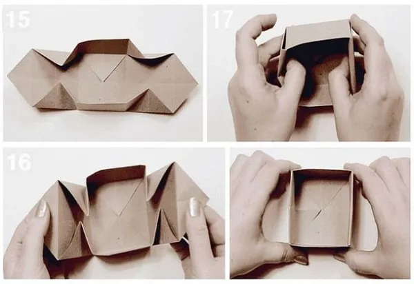Коробка в технике оригами