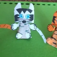 Мастер-класс по изготовлению объёмной поделки «Тигрята на прогулке» в технике «оригами» для детей от 5 лет