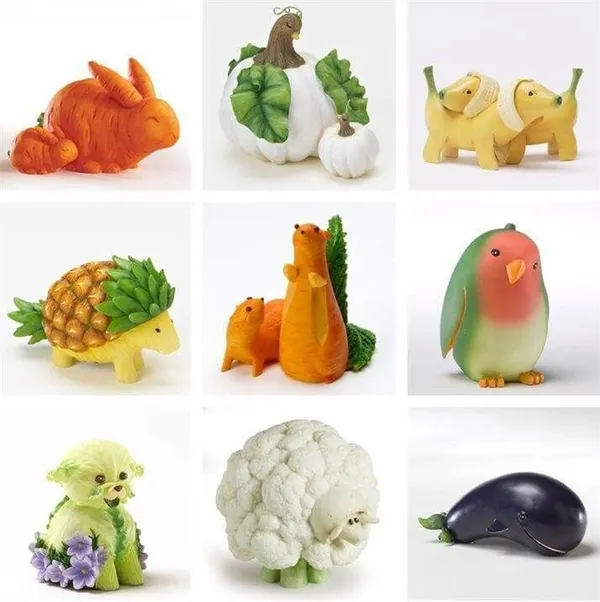 Поделки из овощей и фруктов на выставку «Осень» в детском саду и школе. Поделки из овощей для детского сада. 6