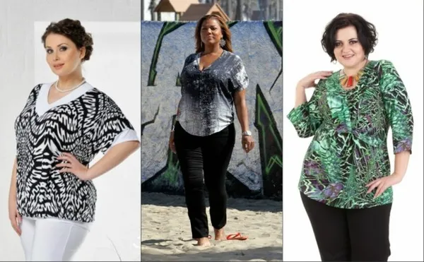 Туники больших размеров. Модные туники для женщин 50 лет. 7