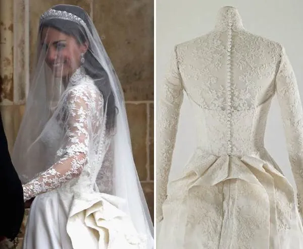 Чье лучше? Сравниваем свадебные платья Меган Маркл и Кейт Миддлтон. Свадебное платье кейт миддлтон. 7