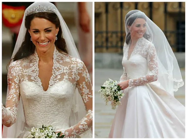Чье лучше? Сравниваем свадебные платья Меган Маркл и Кейт Миддлтон. Свадебное платье кейт миддлтон. 10