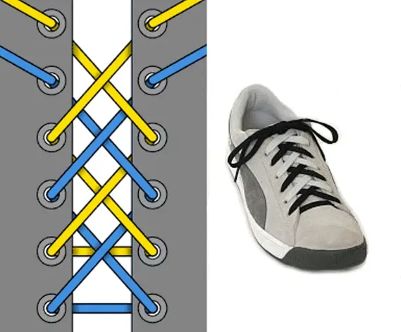 Как научиться завязывать шнурки: от простого метода до оригинальных сложных узоров. Способы завязать шнурки. 11