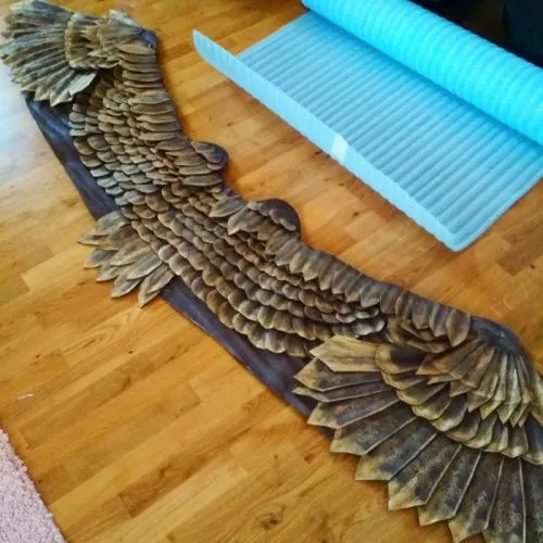 Крылья ангела своими руками из изолона. DIY-крылья из изолона (косплей валькирии Гондюль из God of War 4)