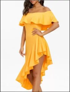 платья желтое