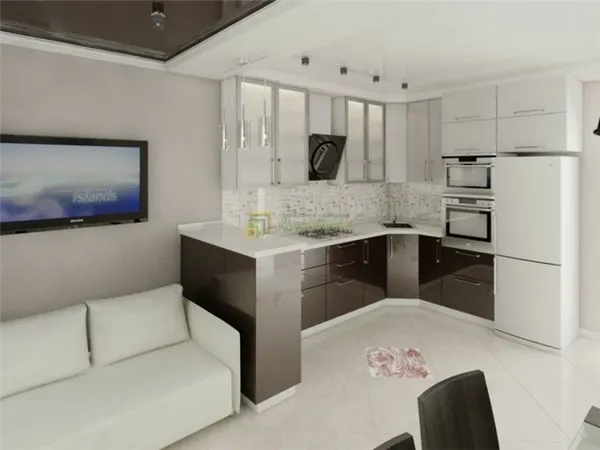 Как оформить дизайн интерьера кухни-гостиной 17 кв м. Кухня гостиная 17 кв м дизайн. 5