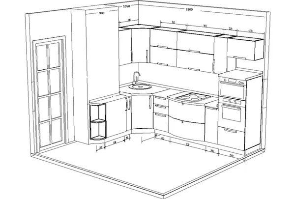 Рекомендации и советы по обустройству кухни в доме с планировкой П 44. Кухня 44 серия. 17
