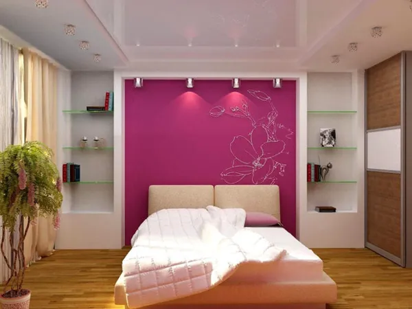 Натяжные потолки в спальне: 60 современных вариантов, фото в интерьере. Натяжные потолки фото для спальни. 2