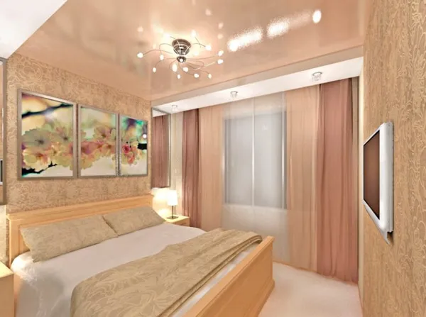 Натяжные потолки в спальне: 60 современных вариантов, фото в интерьере. Натяжные потолки фото для спальни. 3
