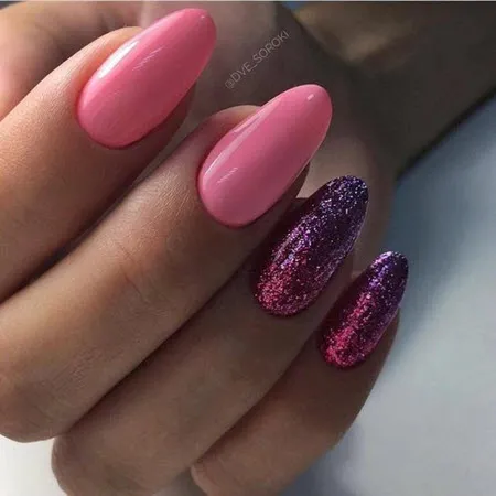 Красивый розовый маникюр 2023. Фото трендового дизайна на короткие и длинные ногти. Розовые матовые ногти. 8