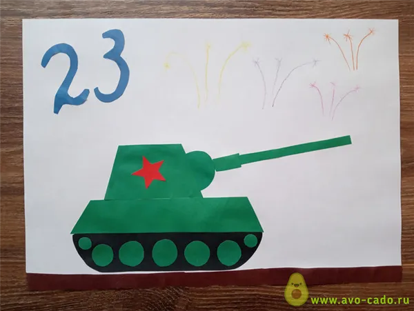 Шаблон танка для аппликации в детском саду. Шаблон танка для аппликации. 2