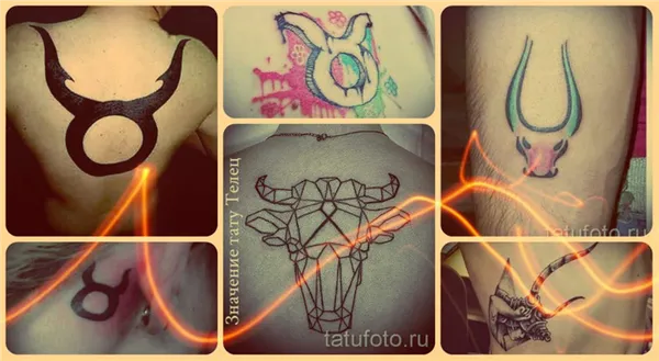 Значение тату Телец - интересная информация и классные фото готовых татуировок