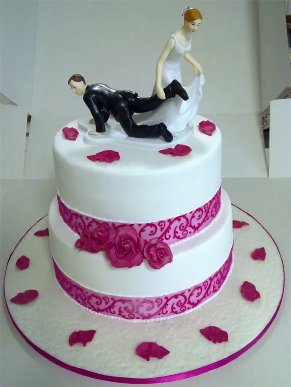 Свадебные торты (двухъярусные). Свадебный торт двухъярусный. 42