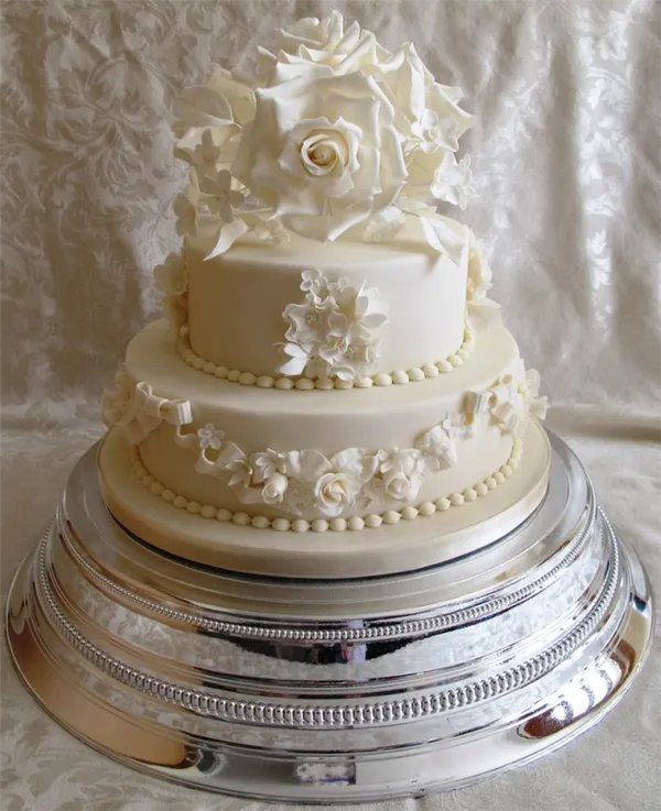Свадебные торты (двухъярусные). Свадебный торт двухъярусный. 24