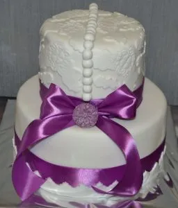 Свадебные торты (двухъярусные). Свадебный торт двухъярусный. 5
