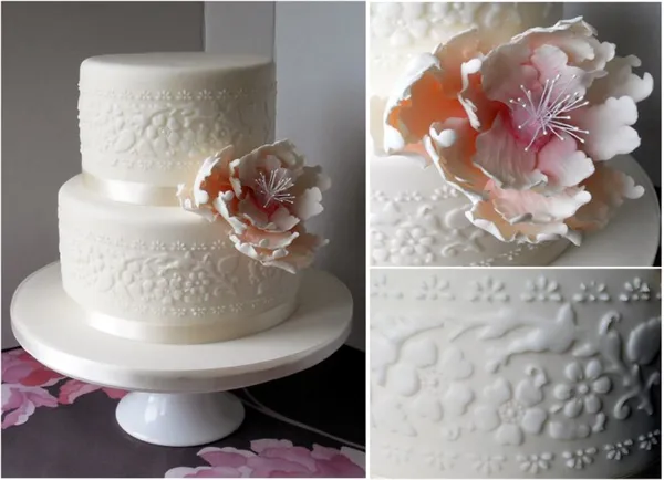 Свадебные торты (двухъярусные). Свадебный торт двухъярусный. 36