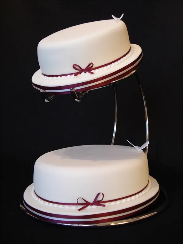 Свадебные торты (двухъярусные). Свадебный торт двухъярусный. 40