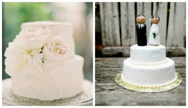 Свадебные торты (двухъярусные). Свадебный торт двухъярусный. 41