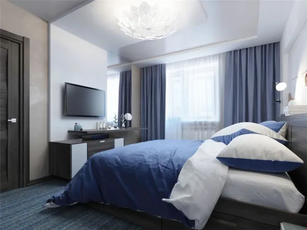 Как оформить дизайн спальни 8 кв м. Комната 8 кв м. 4