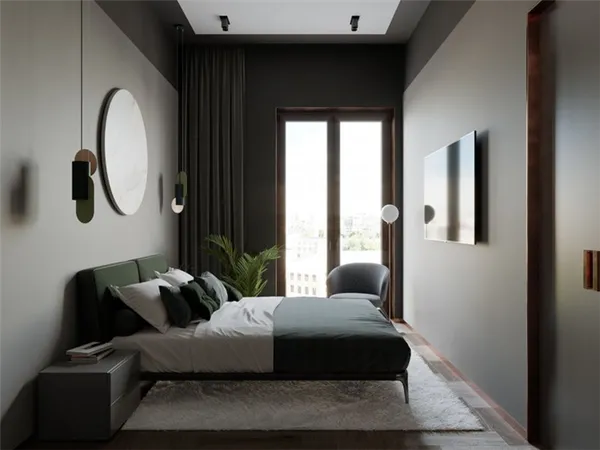 Как оформить дизайн спальни 8 кв м. Комната 8 кв м. 20
