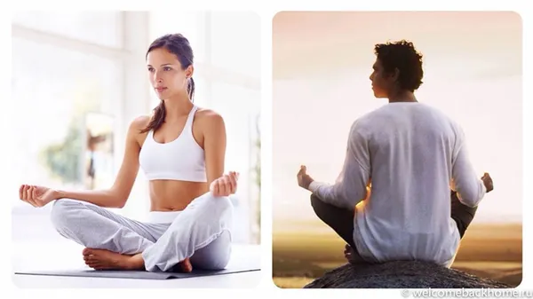Как правильно сидеть при медитации в йоге. Позы для медитации. 2
