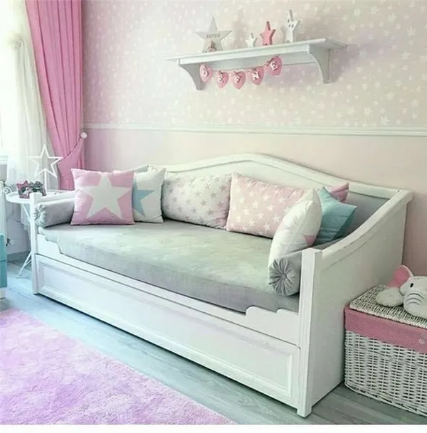 Диваны для девочек (58 фото): выбираем для девочек 3, 7, 10 и 12 лет, розовые диваны и других цветов в спальню, с балдахином и тахту