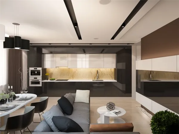 Кухня-гостиная 25 кв м – обзор лучших решений. Кухня гостиная дизайн 25 кв м. 16