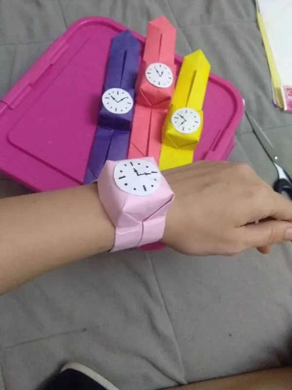 Конспект занятия на тему: Оригами - часы. Как сделать часы из бумаги. 16